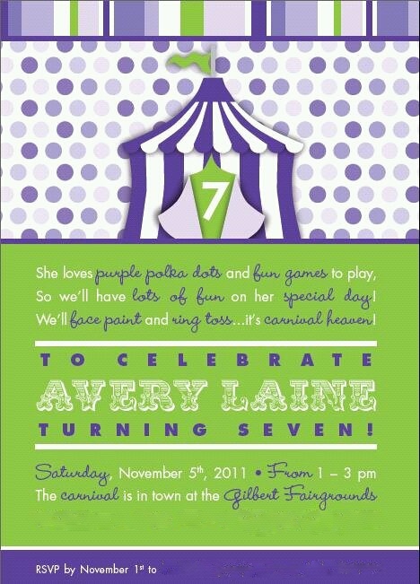 Purple Polka Dot Carnival