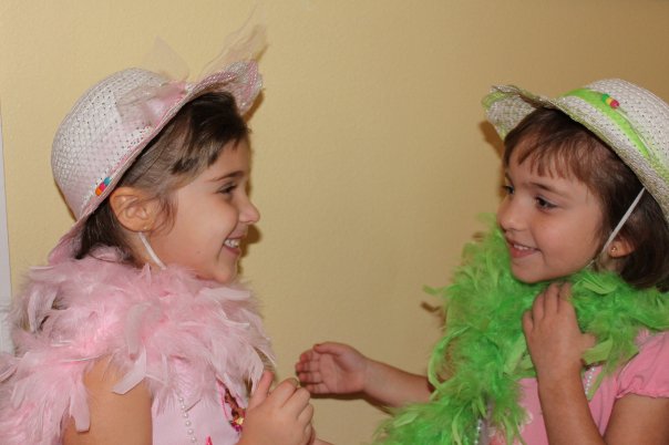 pink feather boa hat  Toddler tea party, Girls tea party, Kids