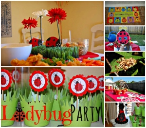 Outdoor Ladybug Garden Party Decor & Activites Include Releasing Live Ladybugs, Painting and Planting Seeds| missfrugalfancypants.com