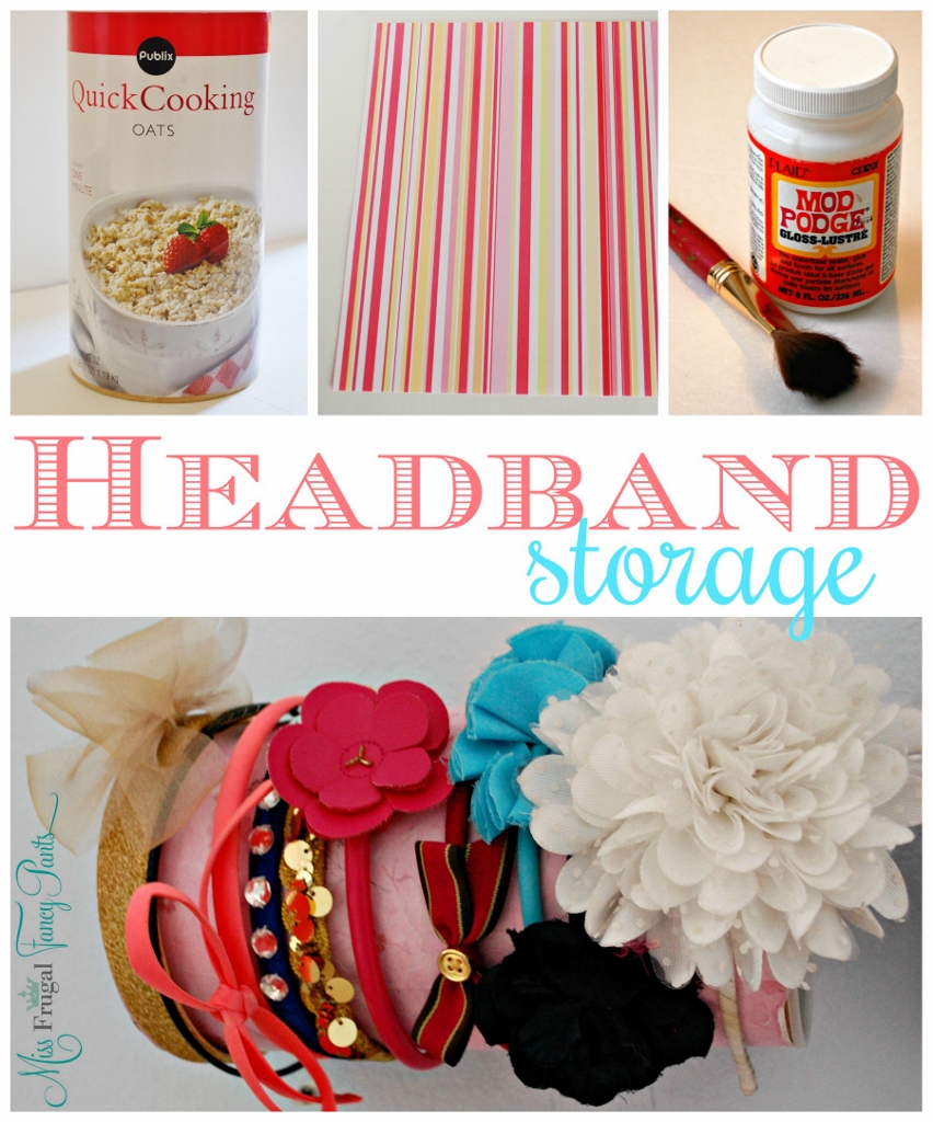 DIY Headband & Accessories Storage | missfrugalfancypants.com