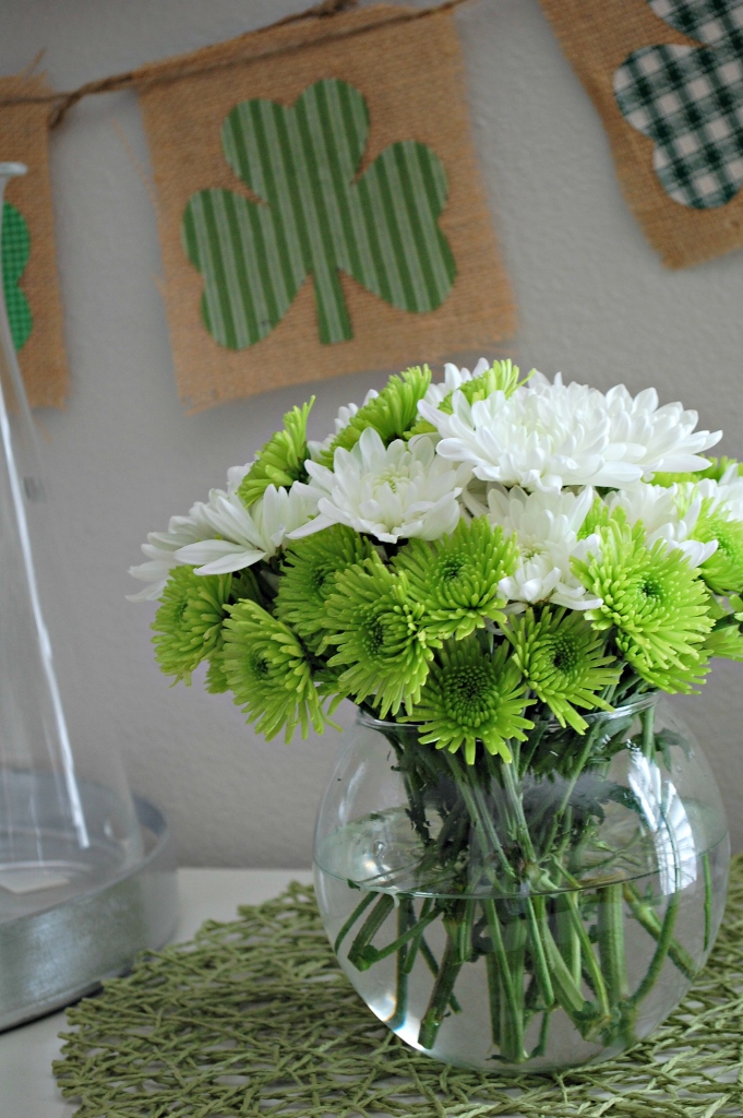 St. Patricks Day Flowers | missfrugalfancypants.com