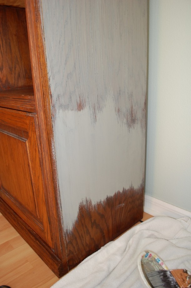 DIY Chalk Paint Entertainment Center Makeover Miss Frugal Fancy Pants