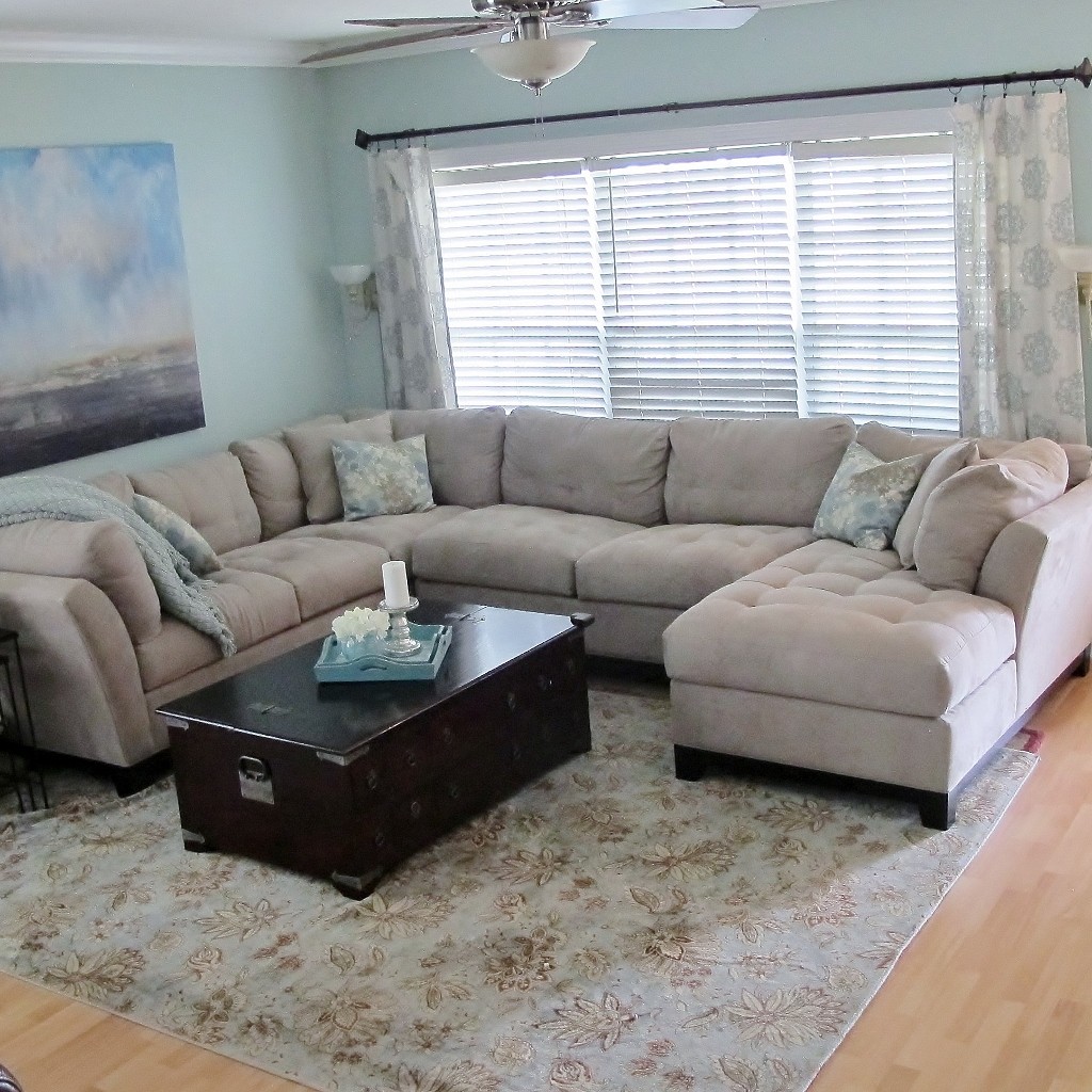 View of Living Room Makeover on a Budget - Miss Frugal Fancy Pants
