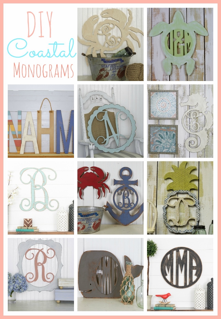 DIY Coastal Monograms | missfrugalfancypants.com