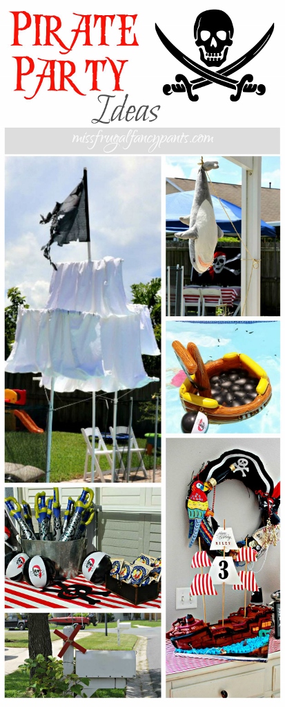 Outdoor Pirate Party Ideas | missfrugalfancypants.com