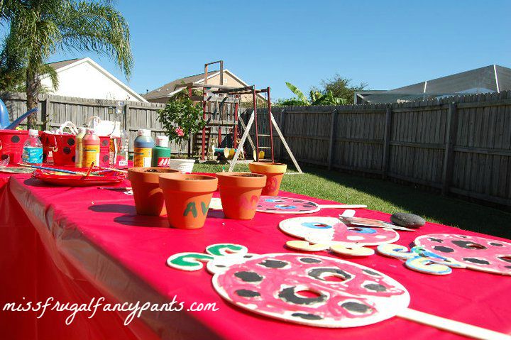 Outdoor Ladybug Garden Party Activities| missfrugalfancypants.com