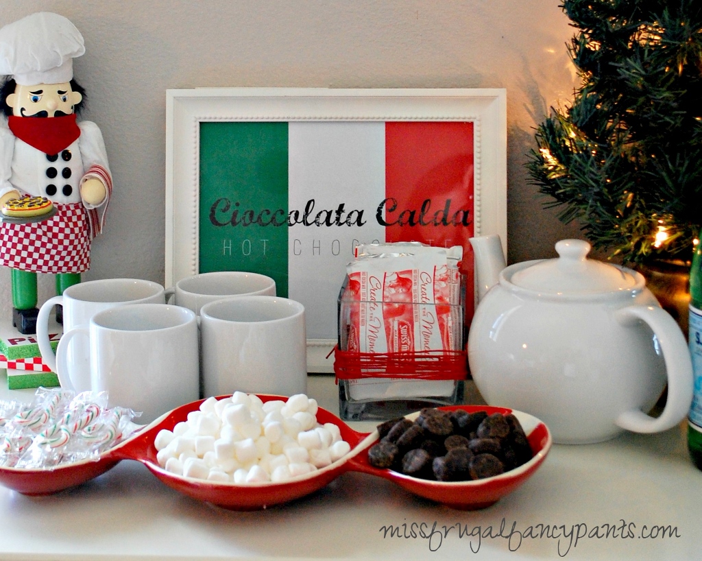 Italian Christmas Party Ideas | missfrugalfancypants.com