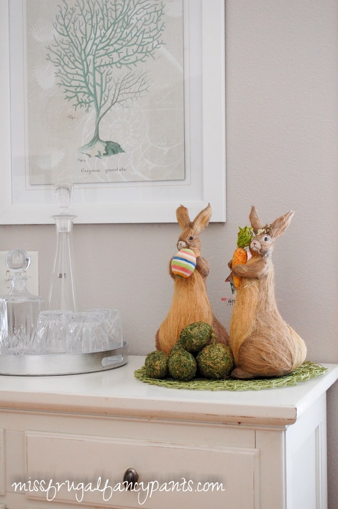 SImple Easter Decor | missfrugalfancypants.com