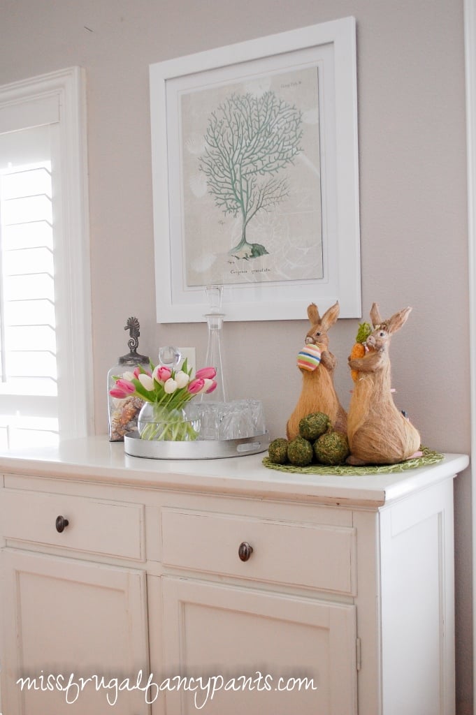 SImple Easter Decor | missfrugalfancypants.com