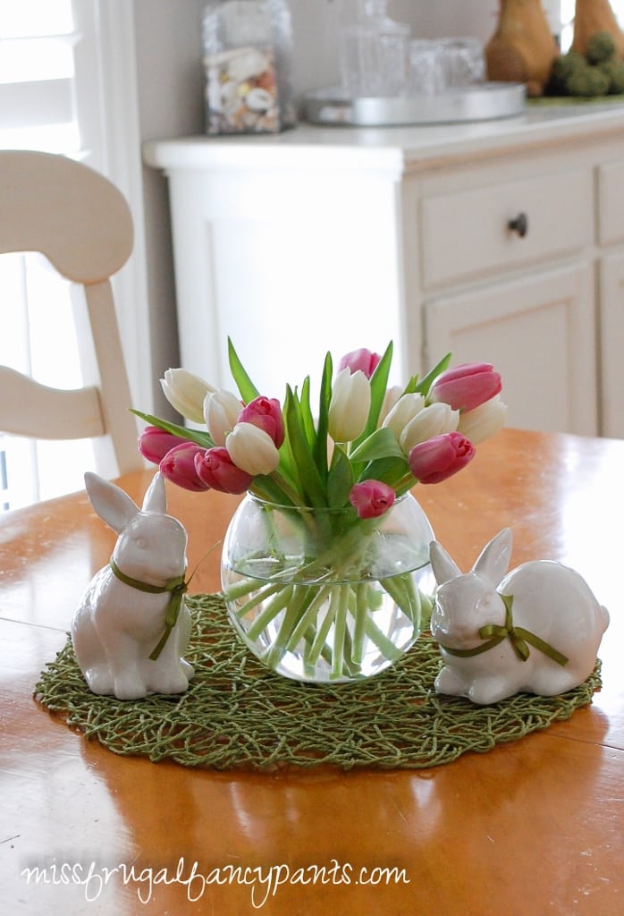 SImple Easter Decor | missfrugalfancypants.com