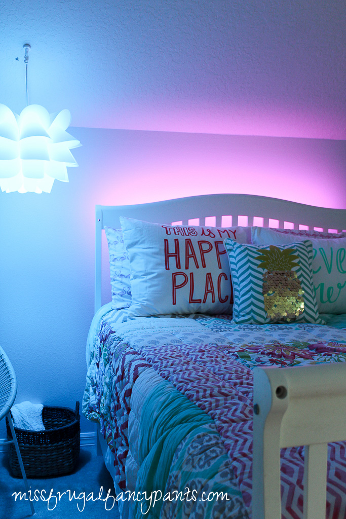 Colorful Tween Bedroom Lighting Miss Frugal Fancy Pants