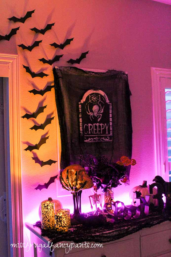 Halloween Decor with LIGHTIFY Lighting | missfrugalfancypants.com