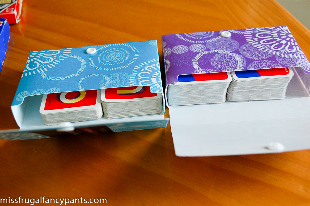 DIY Uno Cards Replacement Box | missfrugalfancypants.com