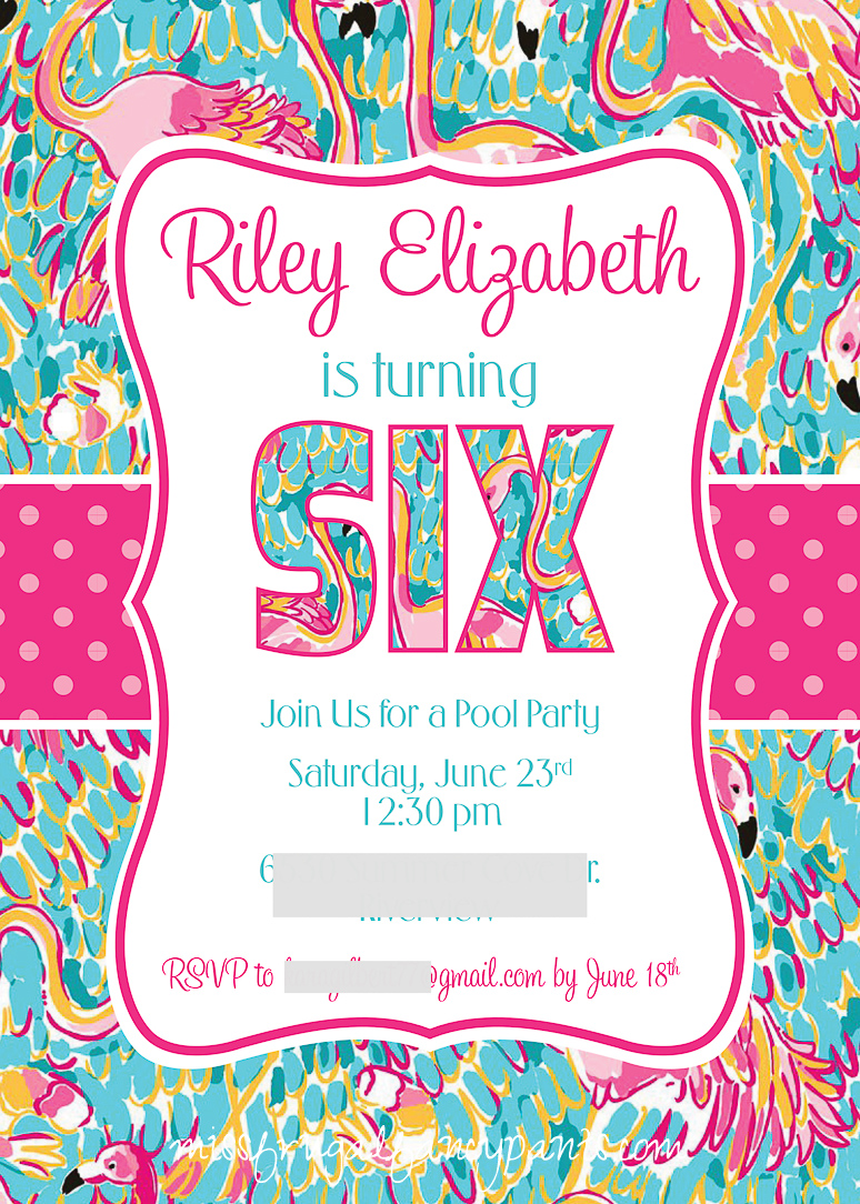 Lilly Pulitzer | Cabana Party | Flamingo Birthday Party | missfrugalfancypants.com