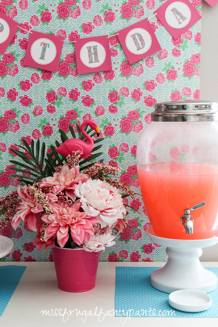 Lilly Pulitzer | Cabana Party | Flamingo Birthday Party | missfrugalfancypants.com