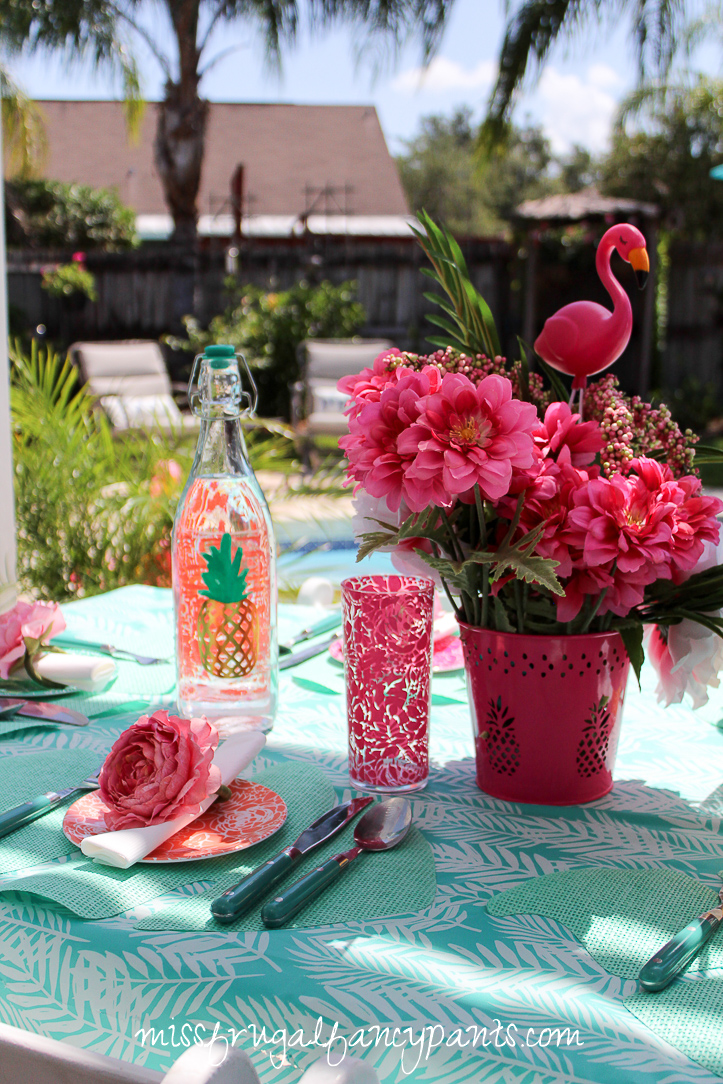 Lilly Pulitzer | Cabana Party | Flamingo Birthday Party | missfrugalfancypants.com